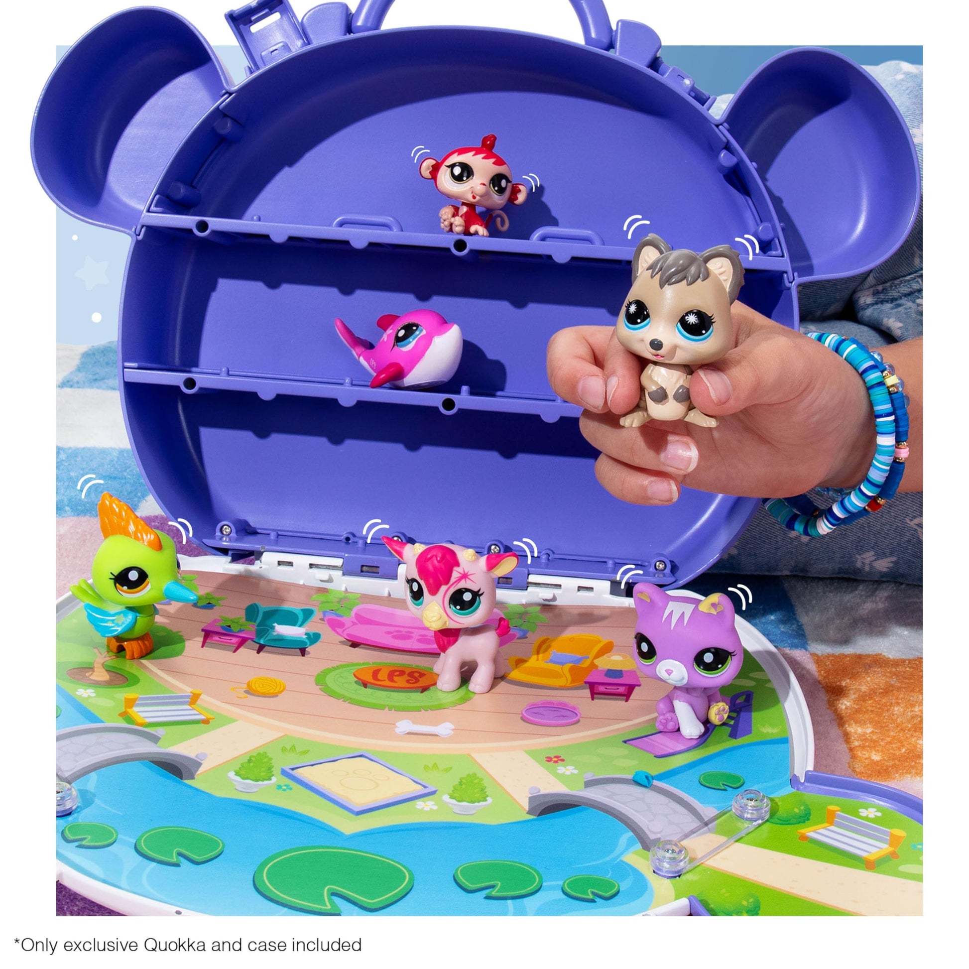 Littlest Pet Shop Carry Case + Quokka - LPS Gen 7, Authentic Mystery Figures, Surprise Collectible Kidult Toy, Girls, Boys, Kids, Tweens Ages 4+
