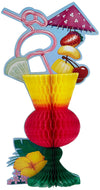 Creative Converting Honeycomb Centerpiece, Luau Tropical Drink