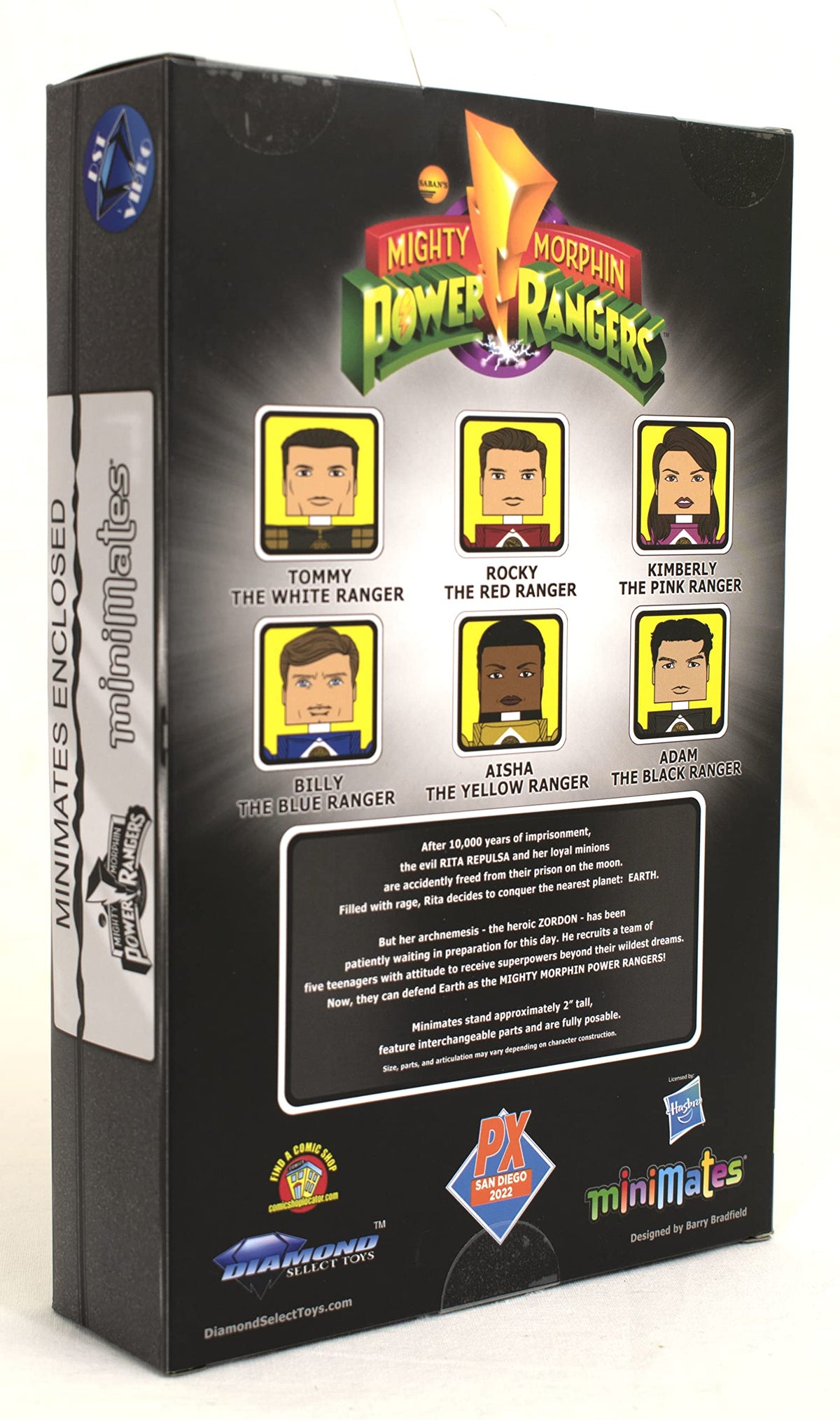SDCC 2022 Power Rangers 1995 Movie MINIMATES Box Set