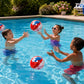 Fun Express Patriotic Confetti Beach Balls Bulk 12 Pack - Red White Blue Inflatable Pool Toys for 4th of July Party Decorations | Large 11 Inch Beach