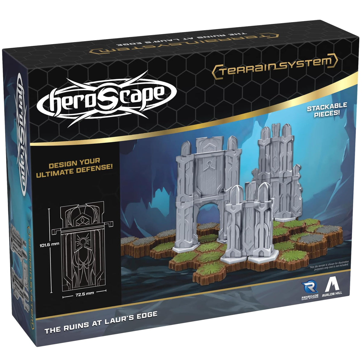 Renegade Game Studios Heroscape The Ruins at Laur's Edge Terrain Expansion