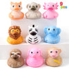 JOYIN 9 Pack Animal Rubber Duck Bath Toys, 2.3 Inch Rubber Squeaky Animal Toys, Cute Mini Zoo Animals for Bathtub Play, Party Favors, Easter Basket