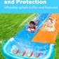 JOYIN 22.5ft Water Slides and 2 Bodyboards, Lawn Water Slide Summer Slip Waterslides Water Toy with Build in Sprinkler for Backyard Outdoor Water Fun