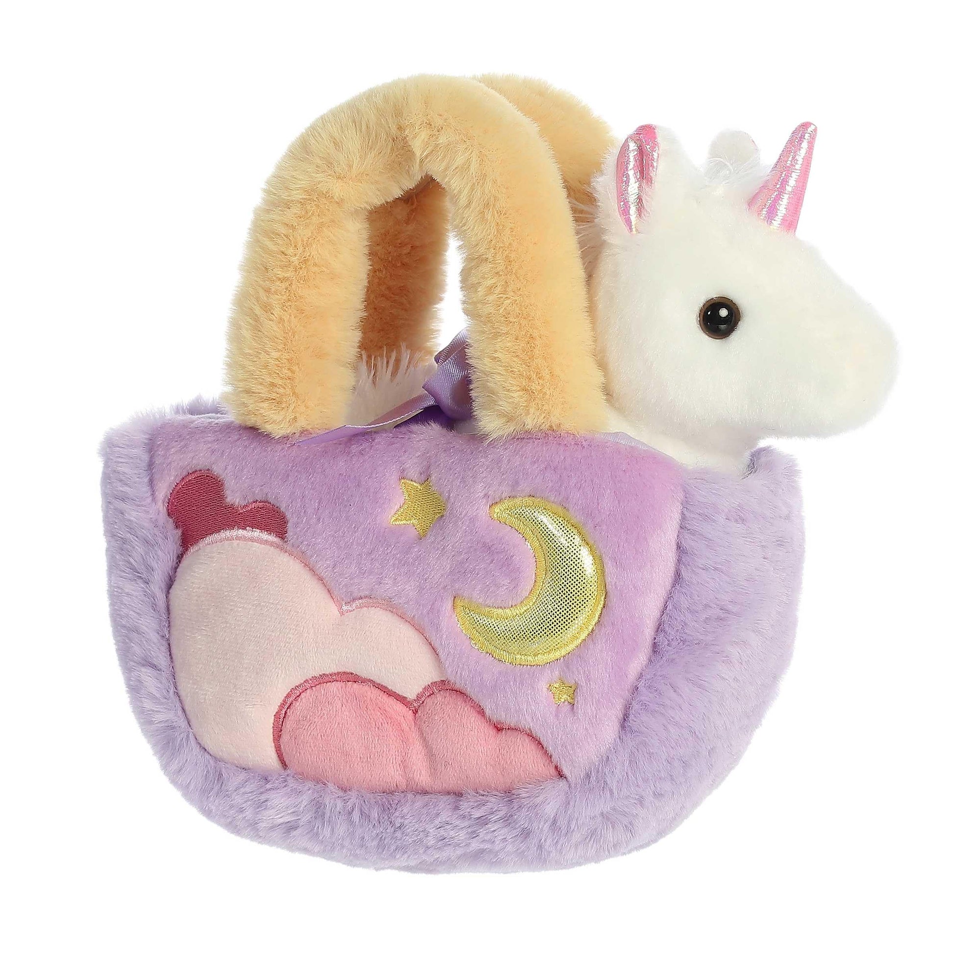 Aurora Fashionable Fancy Pals Pastel Clouds Unicorn Stuffed Animal - On-The-go Companions - Stylish Accessories - White 7 Inches