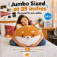 Jumbo Shiba Inu Dog Plush Pillow - 29 Inch Large Squishy Giant XXL Stuffed
