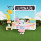 Honey Bee Acres Sweet & Sour Lemonade Stand, Complete Set with Miniature Flocked Doll Figure, 9 Pieces , Ages 3+