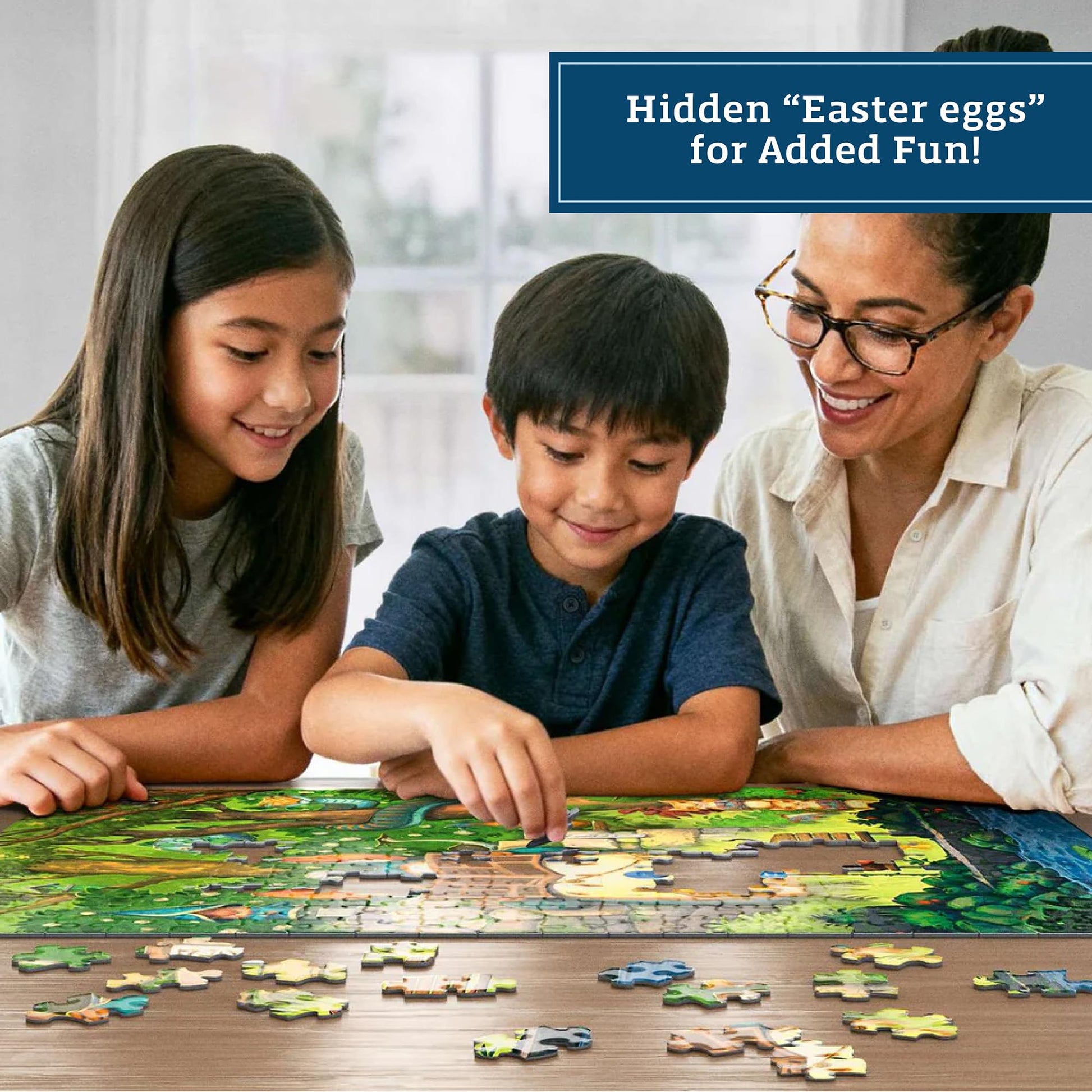 Boardwalk Puzzles Bus Stop, 300 Piece Jigsaw Puzzle, 16 x 20 Inches, Made in USA
