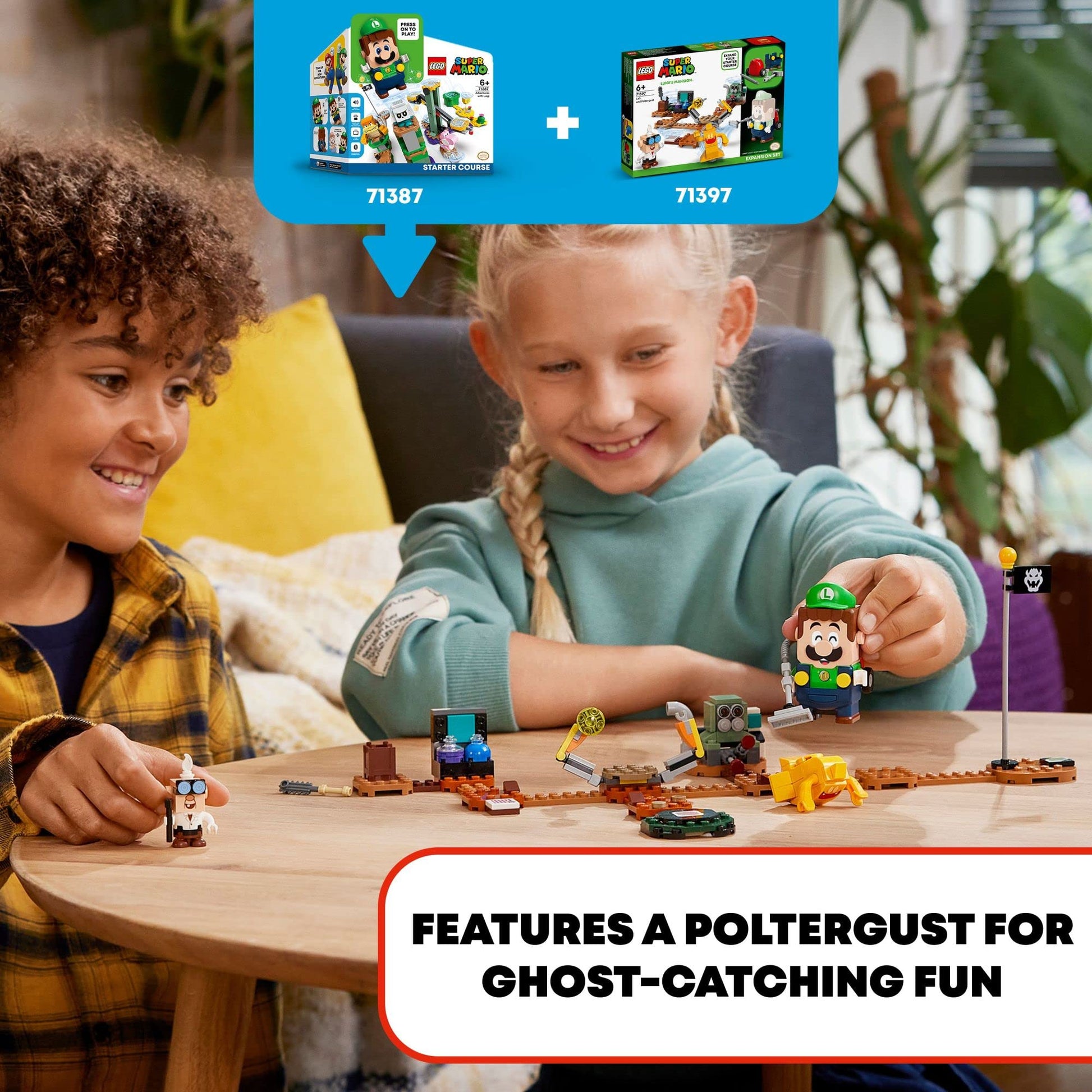 LEGO Super Mario Luigi’s Mansion Lab and Poltergust Expansion Set 71397 Building Kit for Kids Aged 6 and up (179 Pieces)