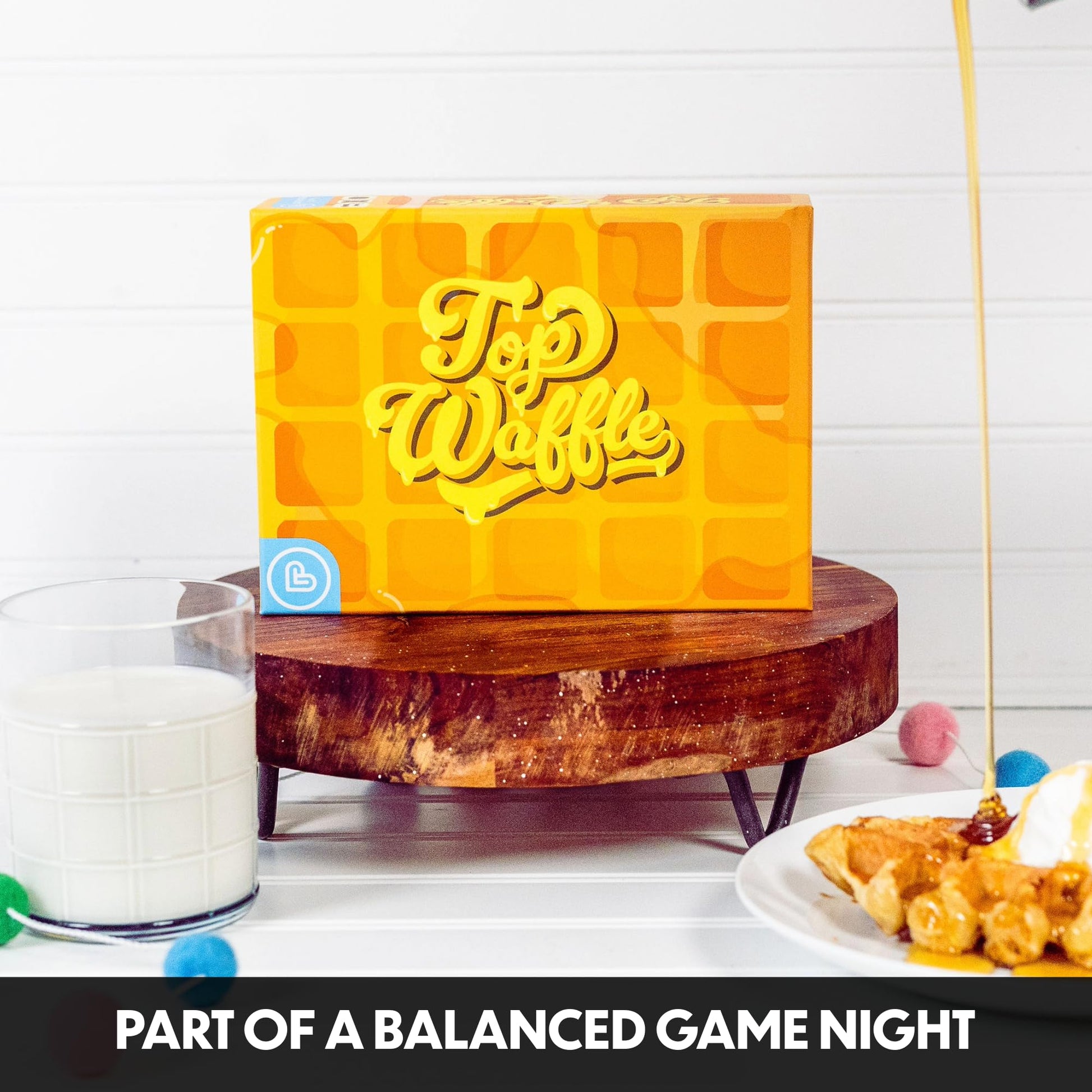 Lovemore Games Top Waffle Card Game - Beautifully Delicious Game for Kids, Teens, Adults, and Family Game Night - Great Gift for Ages 7+, 2-6 Players