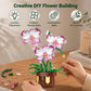IBLOTIME Orchid Building Blocks, Flower Building Set, Botanical Orchid Plant 355 Pieces, DIY Decorative Desk Decor, Birthday Christmas for Teens