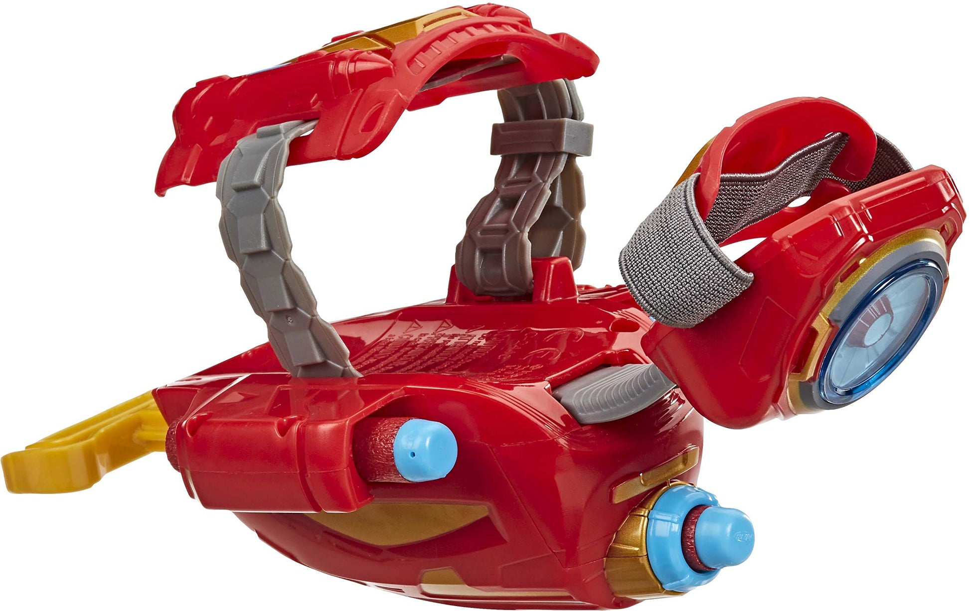 NERF Power Moves Marvel Avengers Iron Man Repulsor Blast Gauntlet NERF Dart-Launching Toy for Kids Roleplay, Toys for Kids Ages 5 and Up