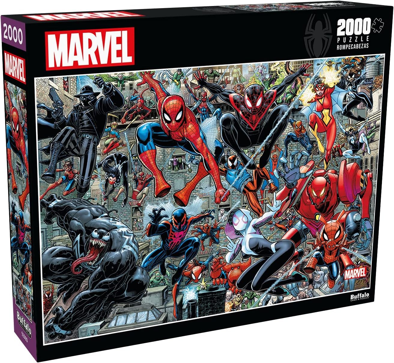 Buffalo Games - Marvel - Spider-Verse - 2000 Piece Jigsaw Puzzle for Adults Challenging Puzzle Perfect for Game Nights - Finished Puzzle Size is 38.50