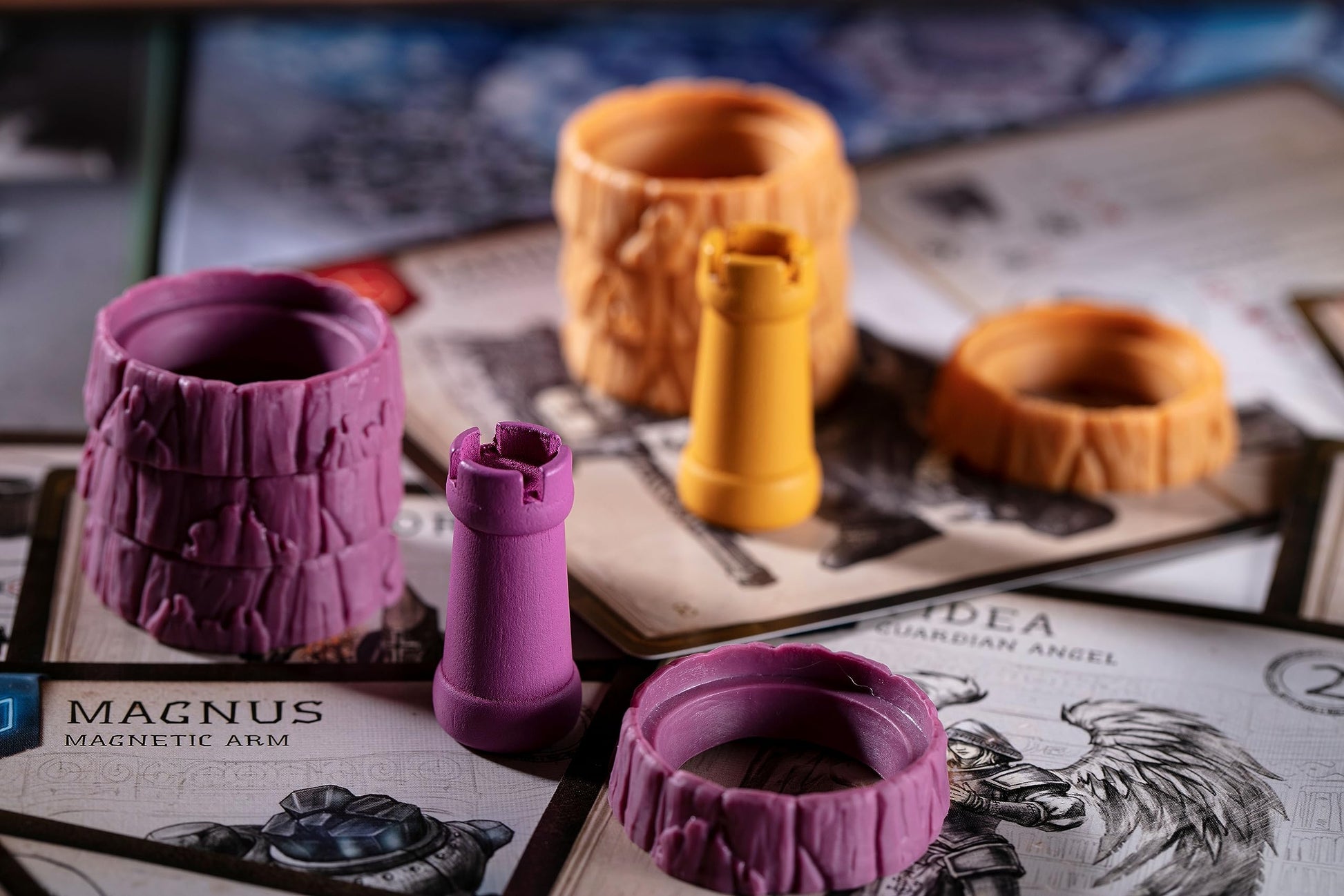 CrowD Games | Bestiary of Sigillum Board Game | 1/2/4 Players | Ages 14 and up | Fantasy | Area Majority | Tabletop MOBA | Game for Adults | Average