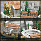 kvsju Architecture Acropolis Castle, Famous Landmark Architecture Athenian Acropolis Building Block Sets, Collectible Exhibition Model for Children
