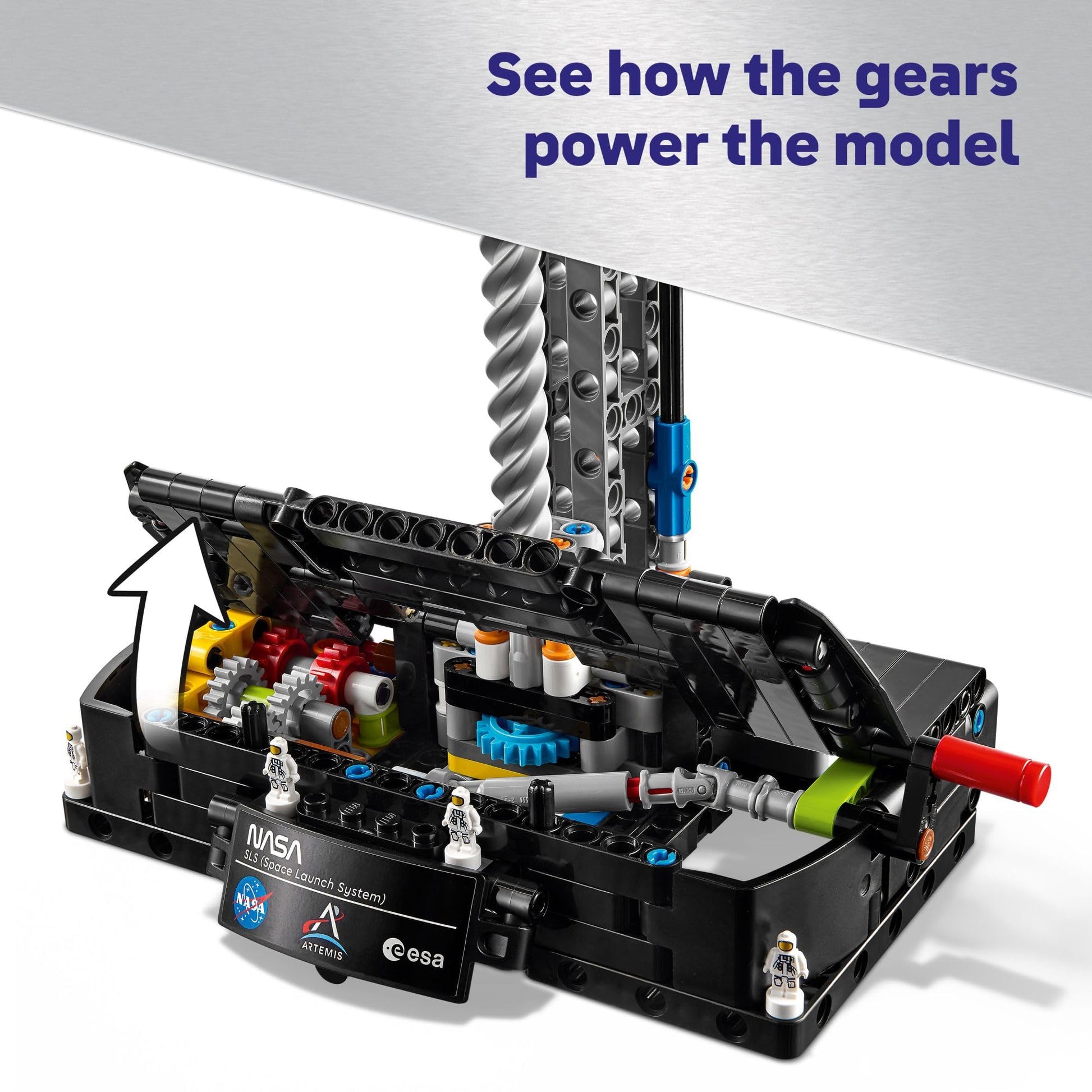 LEGO Technic NASA Artemis Space Launch System Rocket Building Toy for Boys & Girls - STEM Learning & Space Toy W/3-Stage Launch Function for Kids