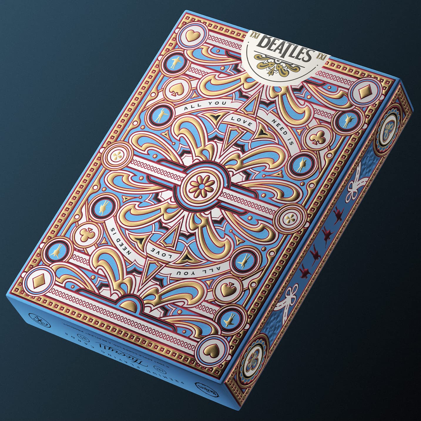 theory11 The Beatles Premium Playing Cards - Blue Deck Officially Licensed Collector's Cards