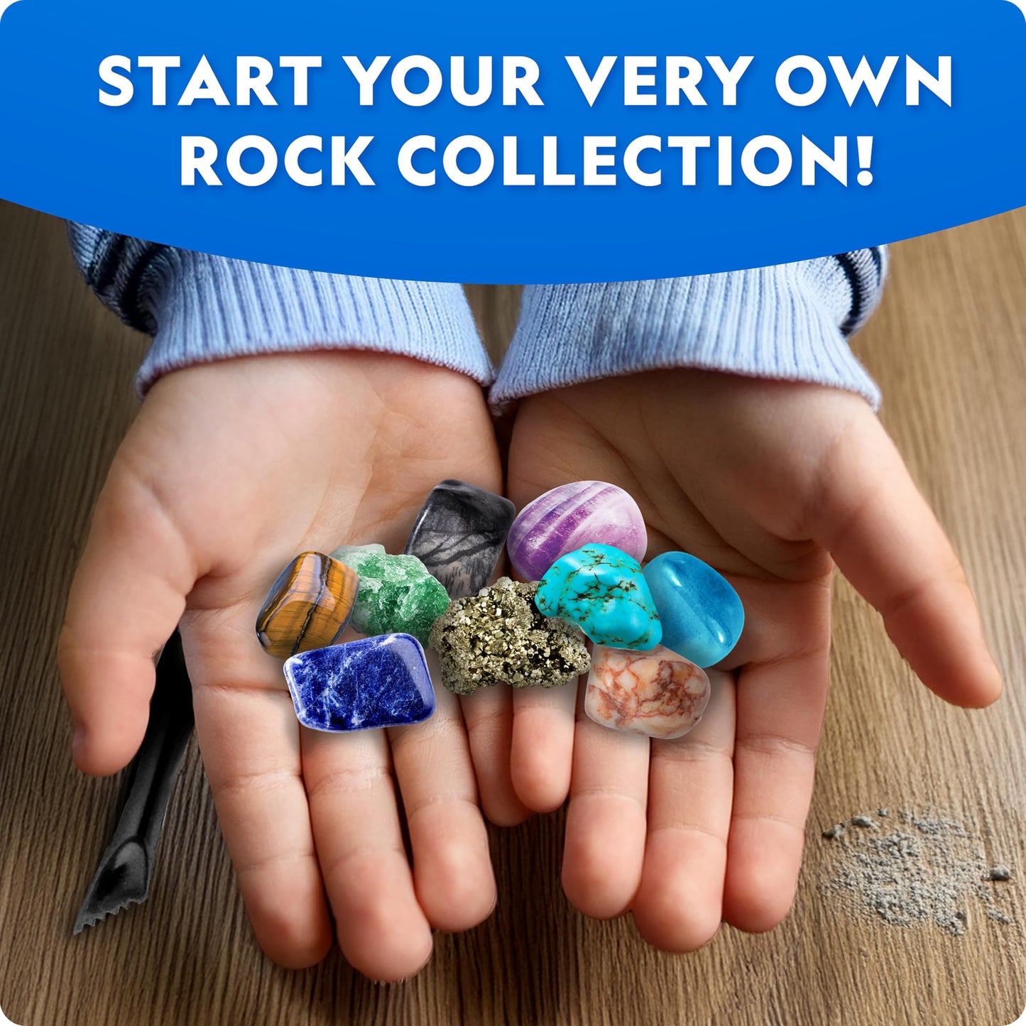 National Geographic Gigantic Gemstone Dig Kit with 100 Real Gems