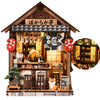 DIY Miniature House Kit, Dollhouse Diorama with LED Lights (Mellow Pub)