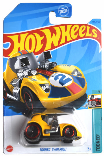 Hot Wheels Tooned Twin Mill, Tooned 1/5 [Yellow] 170/250