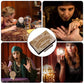 Mini Ouija Board Retro Miniature 1.3" Spirit Board with Drawer Wooden Miniatures Emotional Love Drawer Home Decoration Gift