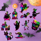 JOYIN 120 Pcs Halloween Rainbow Scratch Art Crafts for Kid, Halloween Party Favors, Scratch Off Paper with 18 Designs for Party Supplies, Classroom
