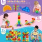 Dopyye Magnetic Building Tiles for Kids, 100 PCS Magnetic Blocks with Storage Bag, Magnet Tiles STEM Educational Stacking Toys Gift for Toddler Ages 3