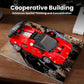 Mould King Racing Car Model Building Blocks Kit with Acrylic Display Case