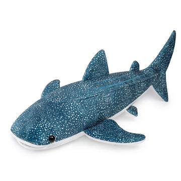 ZHONGXIN MADE Simulation Great Whale Shark Plush Toy - Realistic 20.5" Long Lifelike Blue Texture Whale Shark Stuffed Toys, Super Soft Ocean Sea