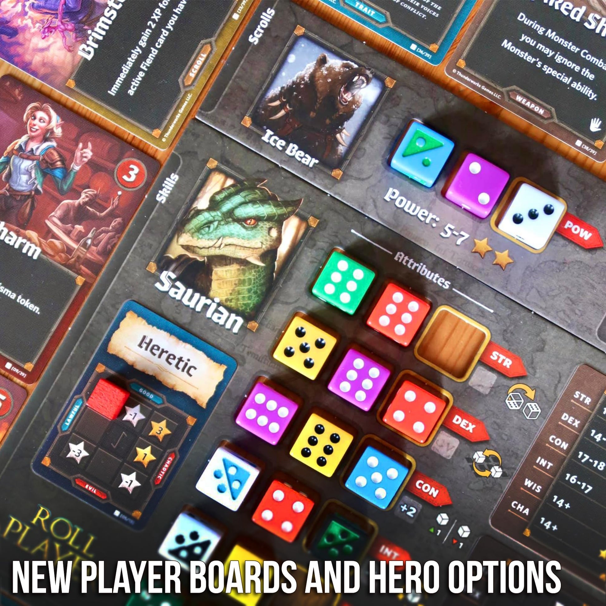 Roll Player: Fiends & Familiars, Big Box Edition | Expansion and Storage Solution for Roll Player | Strategy Dice Family Board Game for 1-4 Players