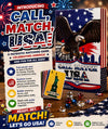 CALL.MATCH CALL MATCH USA! 250th Anniversary American Culture Matching Game | 2-25 Players | Game for All Ages