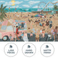 Theo's Puzzles 1000 Piece Puzzles for Adults - Playful Beach Scene with Ice Cream Truck Puzzle Detailing Fun Coastal Life Jigsaw Puzzles for Relaxing