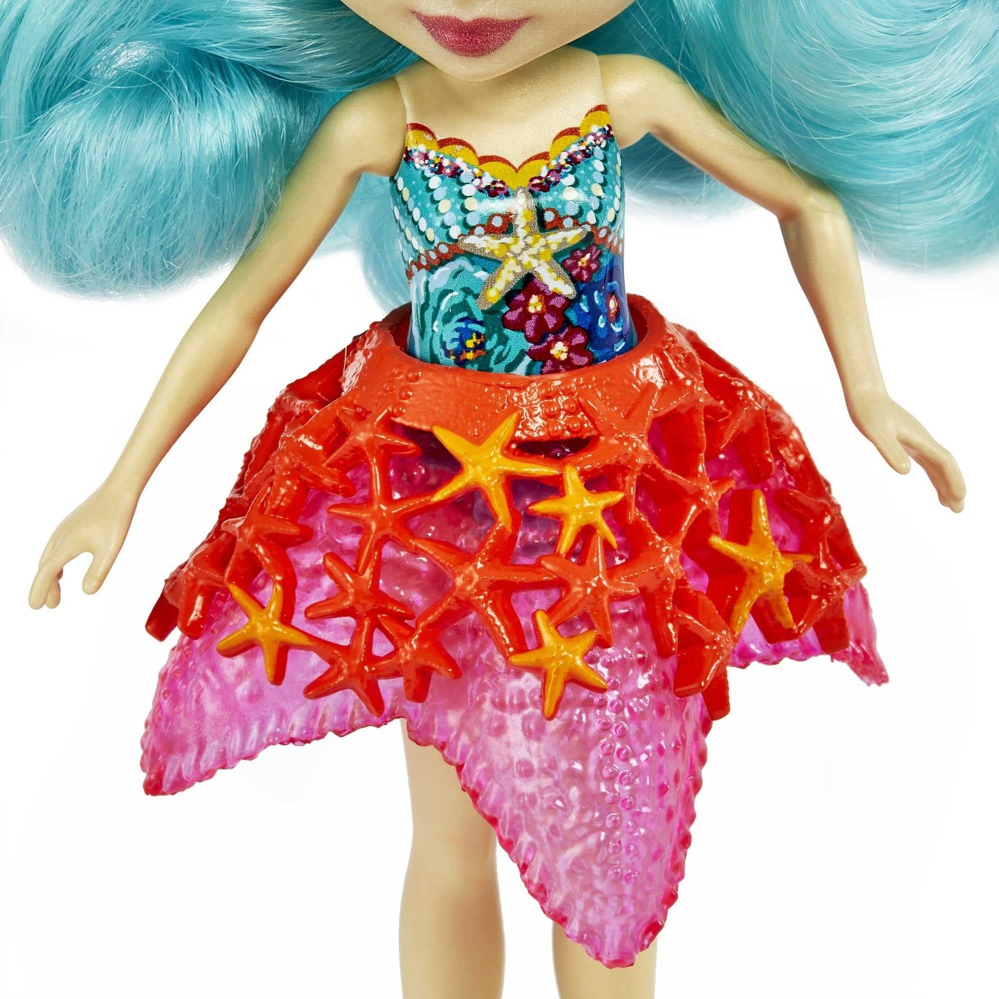 Mattel Enchantimals Staria Starfish Doll (6-in) & Beamy Animal Friend Figure from Ocean Kingdom Collection, Small Doll with Removable Skirt