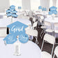 Big Dot of Happiness 2026 Light Blue Graduation Party Centerpiece Sticks - Showstopper Table Toppers - 35 Pieces