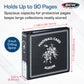 BCW 3-Inch D-Ring Football Trading Card Binder - Black | Holds 90 Pages | Heavy Duty Durable Design Football Card Binder | 1 ct