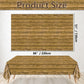 PTECDROTS 4Pcs Wood Tablecloth, Brown Rustic Table Covers, Rectangular Table Decoration for Rustic, Western Barn Themed Birthday Barbecue Party