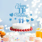Lecferrarc 11th Birthday Cake Decorations, 11th Birthday Candles Cake Numeral Candles and Glitter Happy 11th Birthday Cake Toppers Set for Birthday