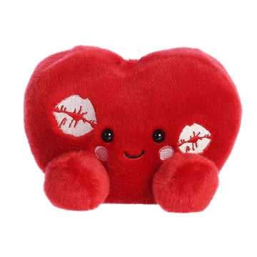 Aurora Adorable Palm Pals Kimi Kisses Heart Stuffed Animal - Fun Seasonal Plush For Kids and Adult Collectors - Perfect for Decorating Rooms