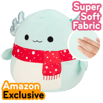 Squishmallows Original 10-Inch Richie The Axolotl - Official Jazwares Plush - Collectible Soft & Squishy Stuffed Animal Toy - Gift for Kids, Girls
