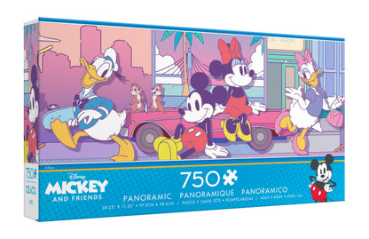 Ceaco - Panoramic Series - Disney - Pastel - 750 Piece Puzzle - Challenging Puzzle Perfect for Game Nights - Finished Size is 38.25 x 11.25