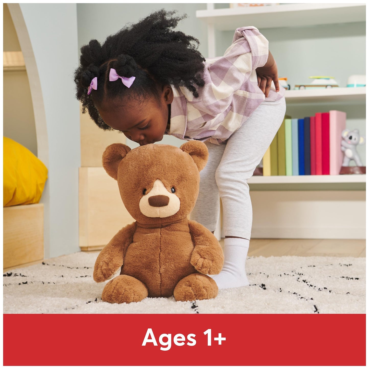 GUND Knox Teddy Bear, Premium Stuffed Animal for Ages 1 and Up, Brown/Cream, 12”