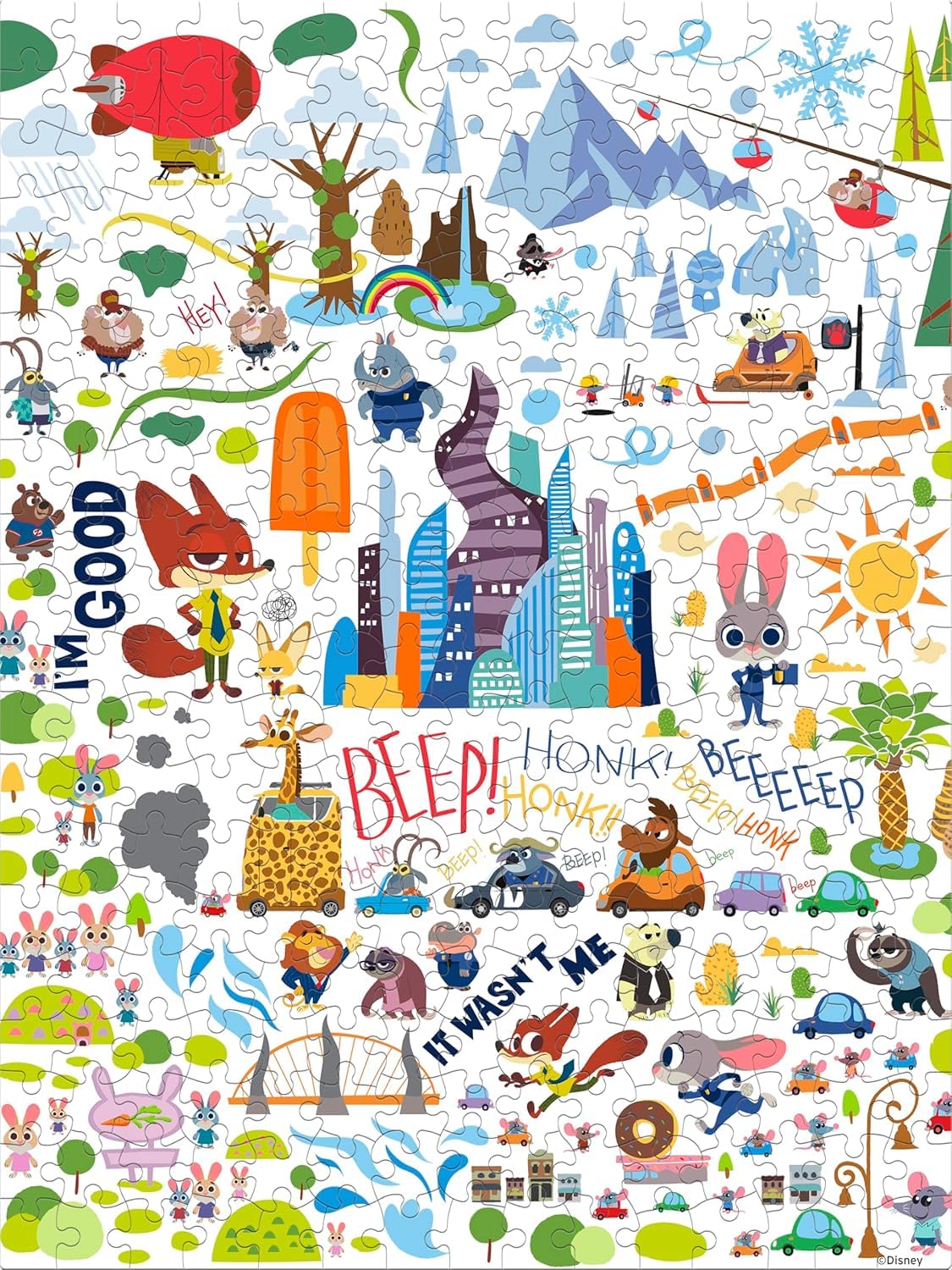 Ceaco - Disney - Zootopia - 300 Oversized Piece Jigsaw Puzzle