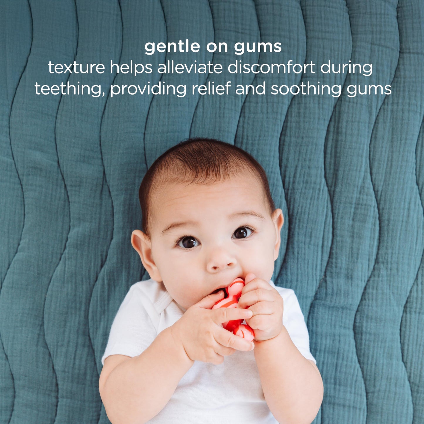 Ubbi Joinibble Teether for Babies, Food-Grade Platinum Silicone, 5 Pack