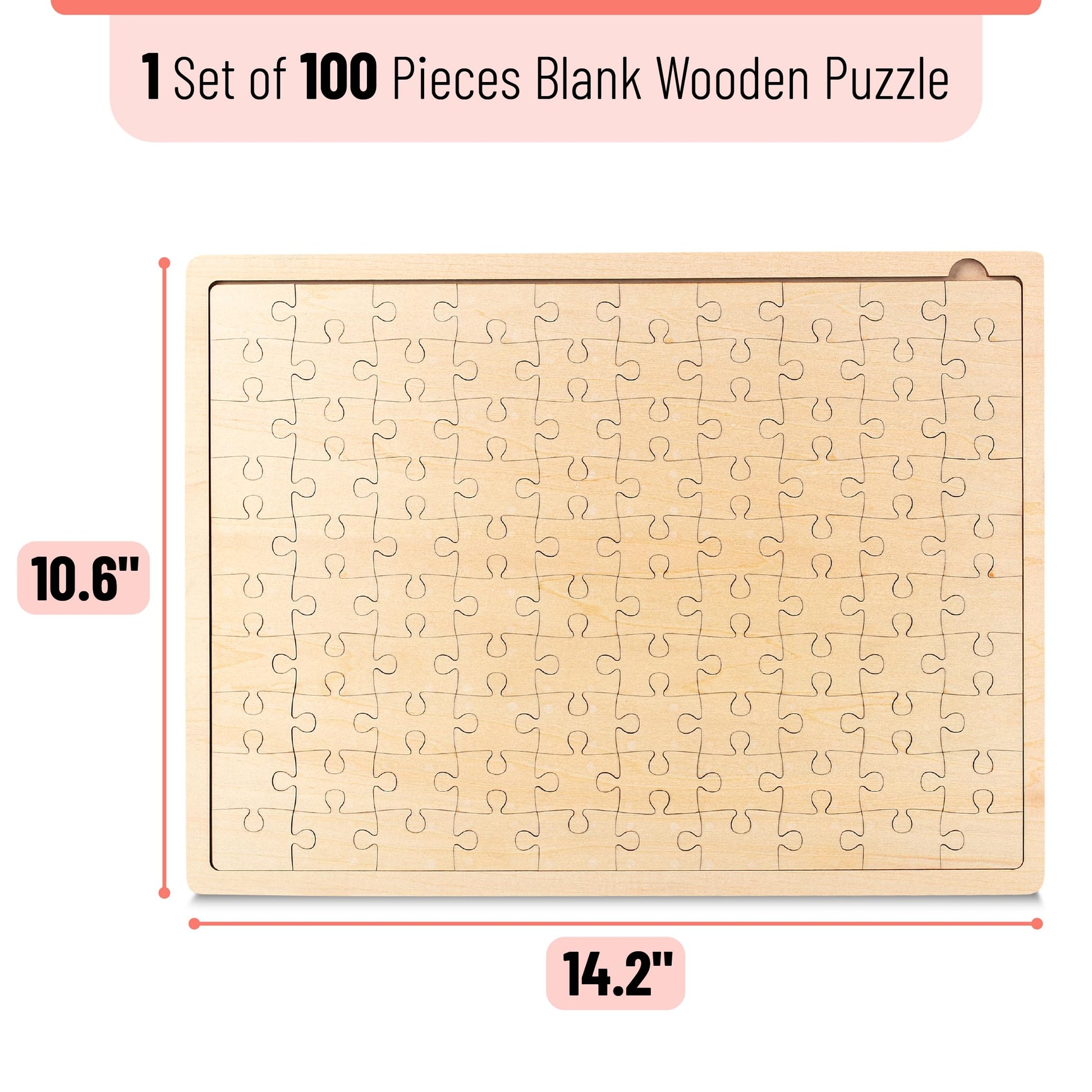 Mr. Pen- Blank Wooden Puzzle, 100 Pieces, 14.2" x 10.6"