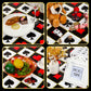 Irenare 3 Pcs Casino Poker Party Tablecloths Decor Poker Plastic Disposable Card Table Cover for Picnic Birthday Las Vegas Casino Theme Wedding Party
