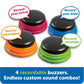 Learning Resources Recordable Answer Buzzers - Classroom Must Haves Supplies, Kids Toys, Sound Effect Button, Family Game Shows For Trivia