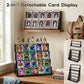 EAMC XHXX 6-Tier Trading Card Display Stand with Top Storage?Wood Detachable Card Display Stand?High Capacity Graded Card Display for Soprts Card