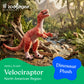 The Petting Zoo Velociraptor Stuffed Animal Plushie, Gift for Kids, Dinosaur Animals, Red Velociraptor Dinosaur Plush Toy, 15 inches