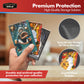 Cardboard Gold Penny Sleeves for Trading Cards - 1000 Count Card Protector Sleeves with Durable, Crystal-Clear Plastic for Baseball, Sports