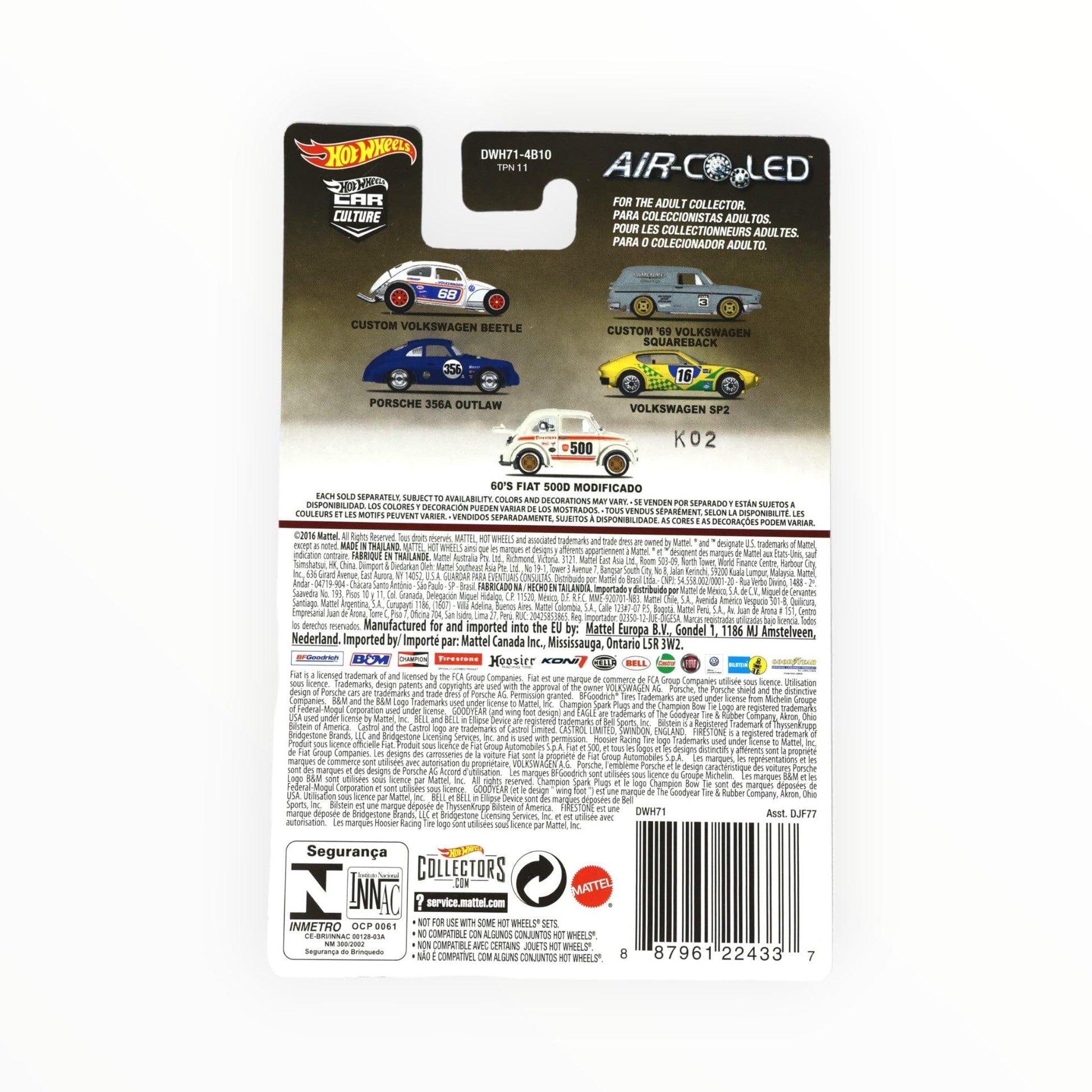 Hot Wheels 60's Fiat 500D Modificado, Air Cooled