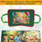HappyVk Educational Felt Story Board Set - One Felt Board and 154 Pieces Storytelling Learning Kit for Toddlers and A Felt Activity Board Game with 10